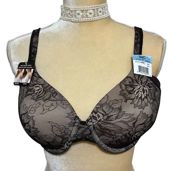Bali NWT Smoothing Convertible Bra Women 34C - Picture 1 of 11